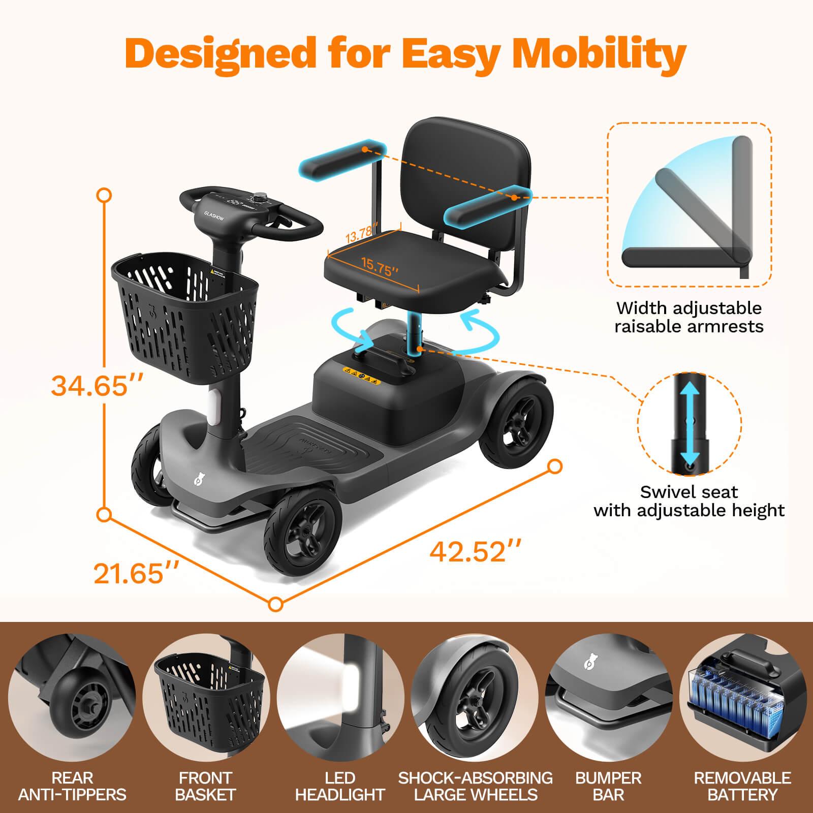Glashow Mobility Scooter S1 - Glashow