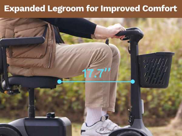Glashow Mobility Scooter | Elevate Your Mobiity | S1 Model | S1 expanded legroom for improved comfort